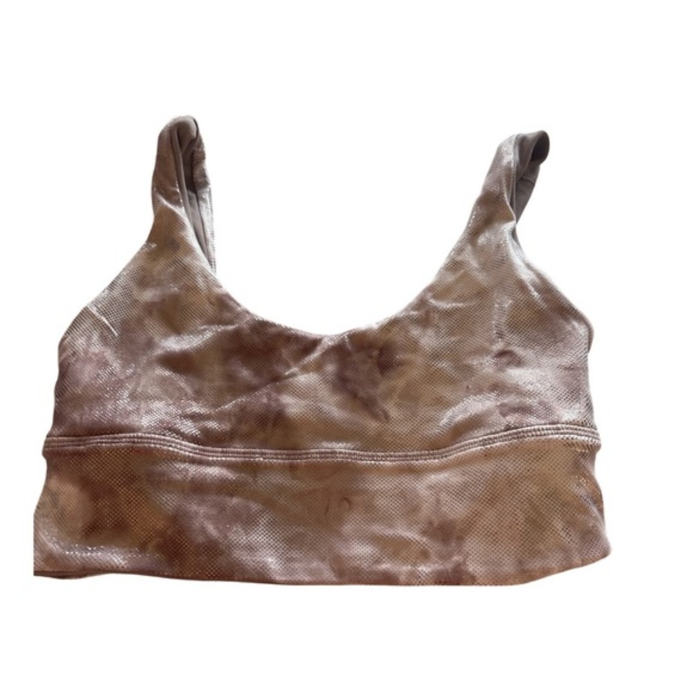 *rare* Lululemon Align Reversible Tank Top Size 4 Metallic Tie Dye Sports Bra